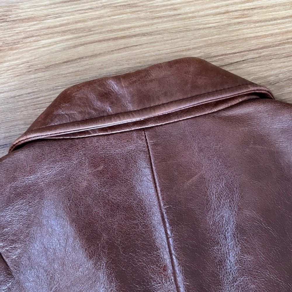 Gap 2000s Vintage Leather Jacket - image 4